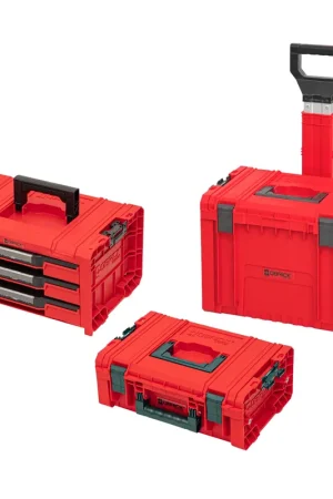 Commander Maintenant Qbrick System PRO RED ULTRA HD chariot à outils ensemble 3 en 1 tiroir 3 boîte à outils 2.0 expert + mallette technologique PRO 2.0 + chariot PRO 2.0