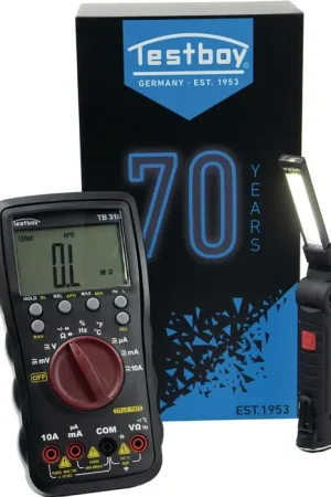 TESTBOY Multimètre TB 316 BLACK EDITION 600 mV - 600 V AC, 600 mV - 600 V DC ( 4000802076 ) Commander Vite