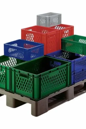 Conteneur gerbable de transport LA-KA-PE L600xL400xH320mm (9000448170) Usine Directe