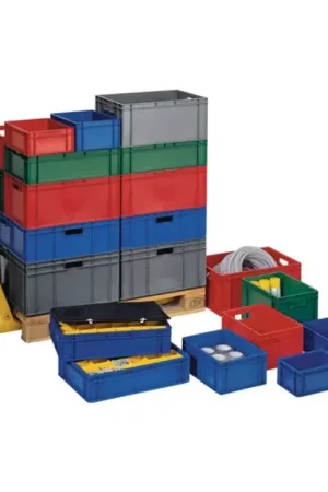 Expédition Rapide LA-KA-PE Conteneur de transport gerbables L600xl400xH145 mm ( 9000449384 )