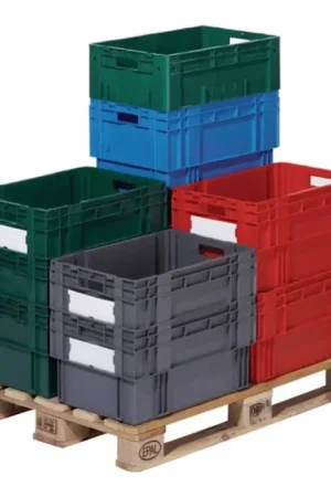 LA-KA-PE Bac gerbable-emboîtable PP rouge ( 9000446120 ) Prix Promo