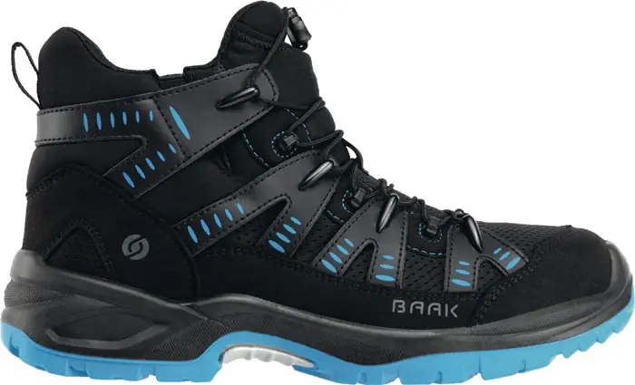 BAAK Bottes de sécurité Hudson taille 40 noir/bleu ( 8002360404 ) Seulement Aujourd'hui