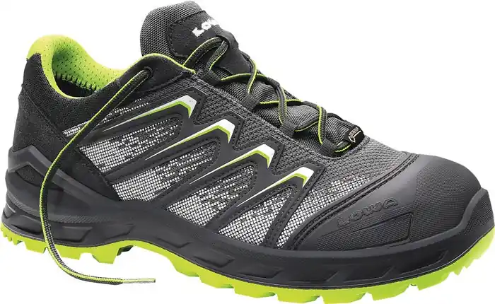 LOWA Chaussure de sécurité Larrox Work GTX grey Lo taille 48 gris/vert ( 8000468873 ) Must-Have