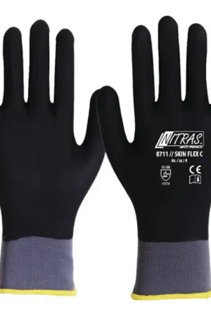Affaire À Saisir NITRAS Gant SKIN FLEX C taille 8 gris/noir ( 8000636598 )