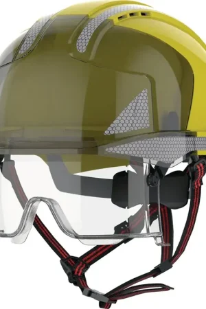 Vente Flash Casque d'escalade industriel JSP EVO® VISTAlens® Dualswitch™ jaune/fumée (4000370819)