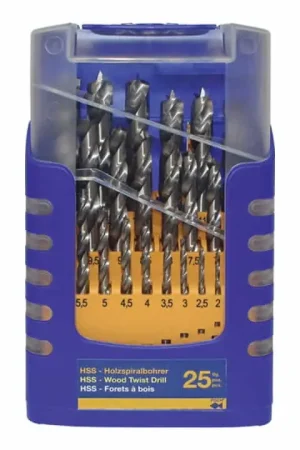 Retour Gratuit FISCH-TOOLS Jeu de forets bois 013G 25 pièces ( 4000863170 )