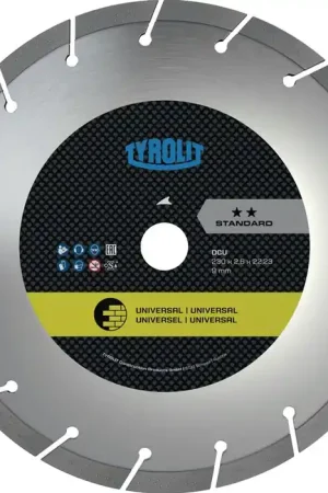 Acheter Direct TYROLIT Disque à tronçonner diamant DCU Standard D. 230 mm perçage 22,23 mm ( 4000845045 )