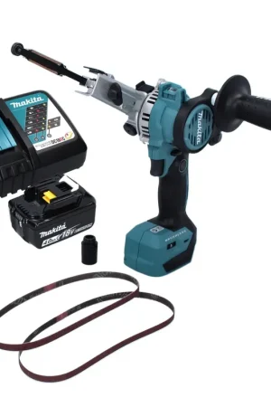 Makita DBS 180 RM1 Lime à bande sans fil 18 V 9 x 533 mm Brushless + 1x batterie 4,0 Ah + chargeur Dernier Modèle