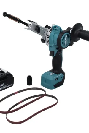 Makita DBS 180 T1 Lime à bande sans fil 18 V 9 x 533 mm Brushless + 1x batterie 5,0 Ah - sans chargeur Haute Qualité