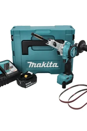 Makita DBS 180 RF1J Lime à bande sans fil 18 V 9 x 533 mm Brushless + 1x batterie 3,0 Ah + chargeur + Makpac Usine Directe