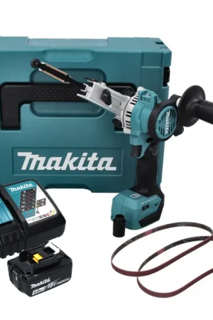 Makita DBS 180 RM1J Lime à bande sans fil 18 V 9 x 533 mm Brushless + 1x batterie 4,0 Ah + chargeur + Makpac Affaire À Saisir
