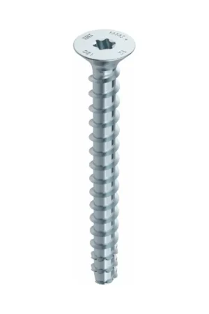 Remise HECO MULTI MONTI plus F Vis d'ancrage 6,0x140mm, Vis à béton, Tête fraisée, T-Drive, Zinguée bleue, A2K, 50 pcs. (48507)