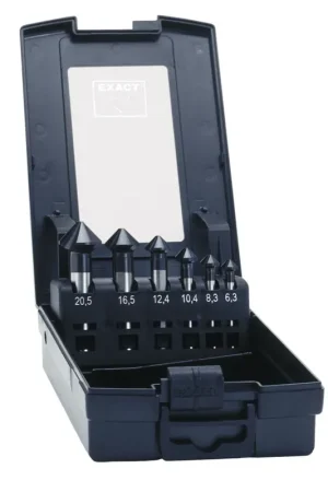 Exact DIN 335 C Fraise conique en acier HSS TiAlN 90°, 6,3 - 20,5 mm, 6 pcs. (50252) Petit Prix