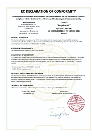 Acheter Direct Masque respiratoire VK RespiPro 2 pièces Membrane en nanofibres réutilisables Le revêtement d'oxyde de cuivre bloque 99,7 à 99,9 % des virus Norme européenne RFU 02.075