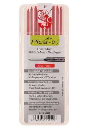 Acheter Direct Pica DRY Mines de rechange, rouges solubles dans l'eau - 10 pièces (4031)
