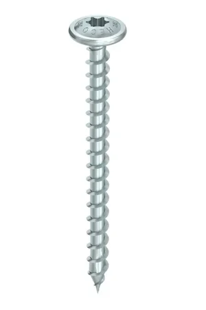 Promotion Saisonnière HECO TOPIX plus Vis à bois Professionnelle 6.0 x 80 mm, Filetage partiel , Tête ronde large, T-Drive, Galvanisé bleu, A3K, 100pcs ( 61094 )
