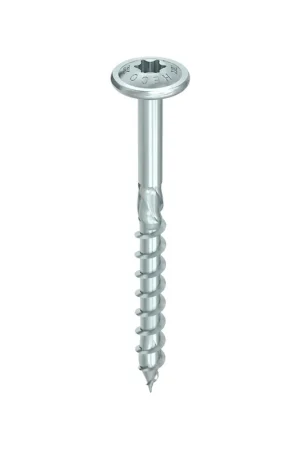 HECO TOPIX plus Vis à bois Professionnelle 6,0 x 160 mm, Filetage partiel , Tête ronde large, T-Drive, Galvanisé bleu, A3K, 100pcs ( 61167 ) Acheter Direct