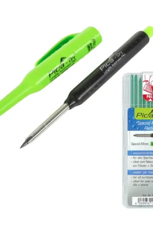 Promotion Saisonnière Pica DRY Marqueur pour trous profonds Longlife Automatic Pen (3030) + Jeu de mines spéciales - 10 pièces (4042)