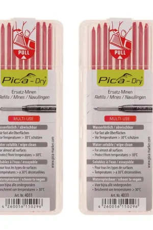 Acheter Direct Pica DRY Mines de rechange rouge soluble dans l'eau - 20 pièces (2x 4031)