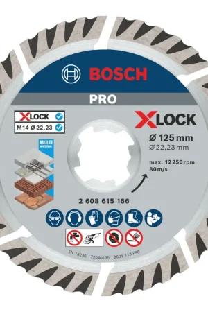Marque Bosch Disque à tronçonner diamant Expert X-LOCK Standard for Universal 125 x 22,23 mm - 1 pièce (2608615166)