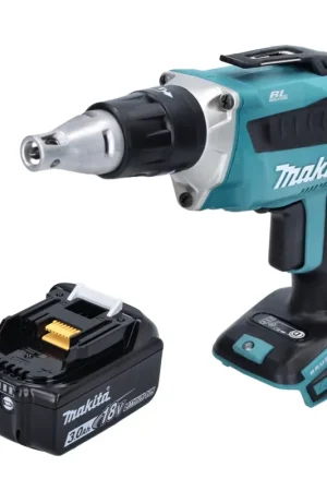 Petit Prix Makita DFS 452 F1 Visseuse à cloison sèche sans fil 18 V Brushless + 1x Batterie 3,0 Ah - sans chargeur