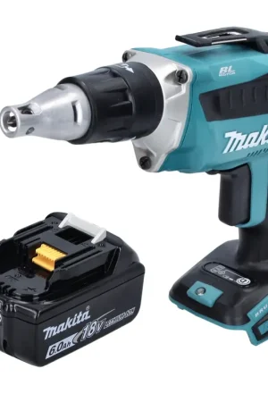 Achat Immédiat Makita DFS 452 G1 Visseuse à cloison sèche sans fil 18 V Brushless + 1x Batterie 6,0 Ah - sans chargeur