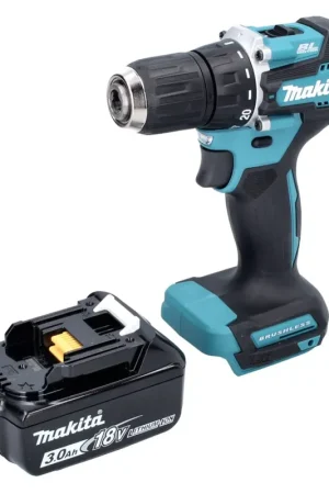 Jusqu'à Épuisement Des Stocks Makita DDF 487 F1 Perceuse-visseuse sans fil 18 V 40 Nm Brushless + 1x batterie 3,0 Ah - sans chargeur