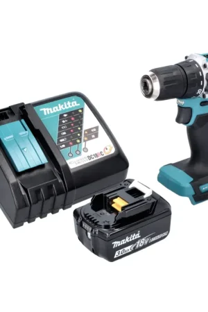 Makita DDF 487 RF1 Perceuse-visseuse sans fil 18 V 40 Nm Brushless + 1x batterie 3,0 Ah + chargeur Livraison Express