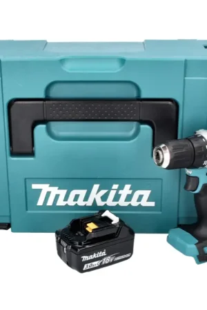 Pas Cher Makita DDF 487 F1J Perceuse-visseuse sans fil 18 V 40 Nm Brushless + 1x batterie 3,0 Ah + Makpac - sans chargeur