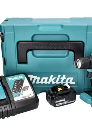 Acheter Direct Makita DDF 487 RF1J Perceuse-visseuse sans fil 18 V 40 Nm Brushless + 1x batterie 3,0 Ah + chargeur + Makpac