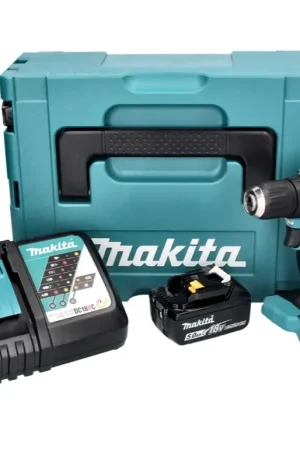 Makita DDF 487 RT1J Perceuse-visseuse sans fil 18 V 40 Nm Brushless + 1x batterie 5,0 Ah + chargeur + Makpac Commande En Gros