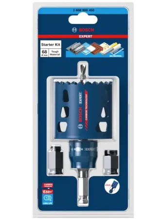 Bosch EXPERT Tough Material Scies-cloches Set de démarrage 68 x 60 mm Carbure (2608900450) Universel Paiement Sécurisé