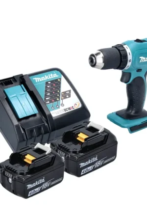 Makita DDF 453 RM Perceuse-visseuse sans fil 18 V 42 Nm + 2x batterie 4,0 Ah + chargeur Prix Bas