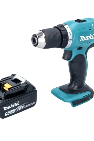 Bon Plan Makita DDF 453 T1 Perceuse-visseuse sans fil 18 V 42 Nm + 1x batterie 5,0 Ah - sans chargeur