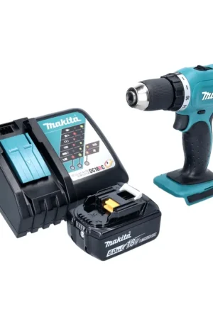 Makita DDF 453 RG1 Perceuse-visseuse sans fil 18 V 42 Nm + 1x batterie 6,0 Ah + chargeur Commander Vite
