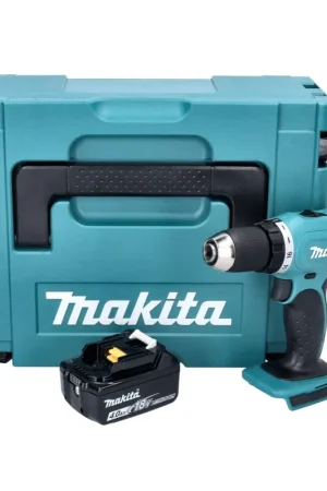 Makita DDF 453 M1J Perceuse-visseuse sans fil 18 V 42 Nm + 1x batterie 4,0 Ah + Makpac - sans chargeur Solde
