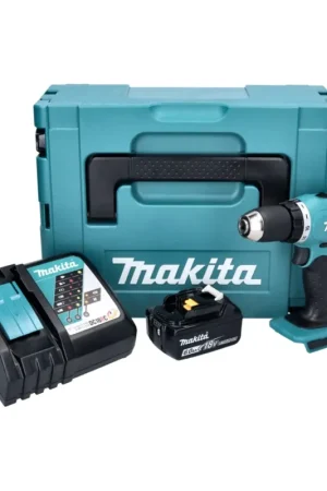Makita DDF 453 RG1J Perceuse-visseuse sans fil 18 V 42 Nm + 1x batterie 6,0 Ah + chargeur + Makpac Jusqu'à Épuisement Des Stocks
