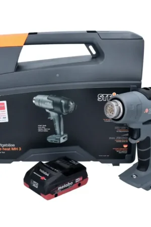 Steinel mobile heat MH 3 Pistolet à air chaud sans fil 300 / 500 °C 18V - CAS + 1x Batterie 4,0 Ah + Coffret - sans chargeur Nouvelle Collection