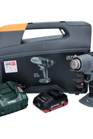 Steinel mobile heat MH 3 Pistolet à air chaud sans fil 300 / 500 °C 18 V CAS + 1x Batterie 4,0 Ah + Chargeur + Coffret Réduction