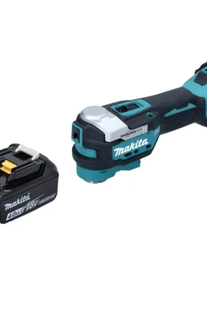 Bon Marché Makita DTM52M1 Outil multifonctions sans fil Starlock Max Brushless 18V + 1x Batterie 4,0Ah - sans chargeur