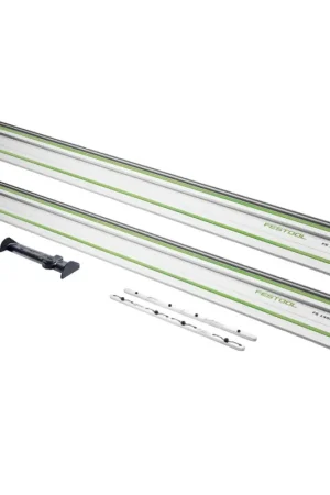 Festool FS 1080/2 Rail de guidage 1080 mm ( 491504 ) pour scie à main, scie plongeante et scie sauteuse / défonceuse + déflecteur FS/2-AW + raccord FSV/2 Certifié
