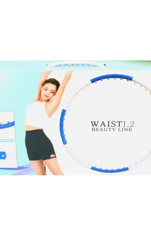 Produit De Marque Naria Waist 1.2 Beauty Line Cerceau Hula Hoop Taille réglable blanc / bleu