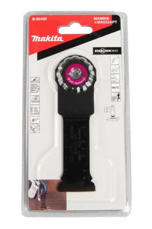 Makita MAM006 Lame de scie plongeante Starlock Max 32 x 70 mm 4 pces ( 4x B-66450 ) Produit De Marque