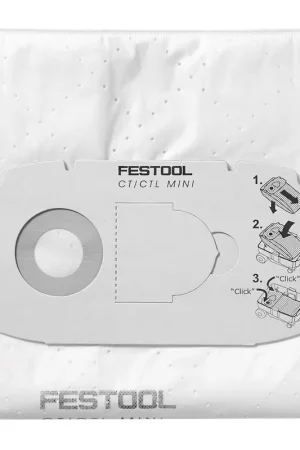 Festool SC-FIS-CT MINI/5 Sac à poussières pour CTL MINI (jusqu'à l'année de construction 2018) 5 pcs. (498410) Marque