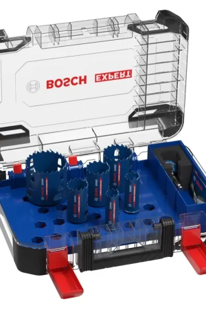 Set de scies cloches Expert Tough Material Bosch 22 - 68 mm 9 pces ( 2608900446 ) Carbure Universel Meilleur Choix