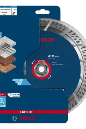 Bosch EXPERT MultiMaterial Disque à tronçonner diamant 230 x 22,23 mm - 1 pièce (2608900663) Long Life Achetez Aujourd'hui