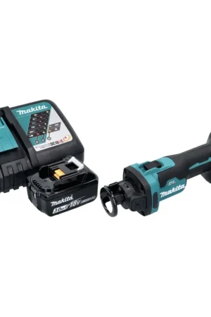 Makita DCO 181 RF1 Affleureuse plaque de plâtre sans fil 32000tr/min 18V Brushless + 1x Batterie 3,0Ah + Chargeur Prix Choc