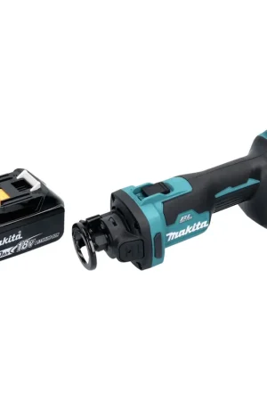 Top Vente Makita DCO 181 T1 Affleureuse plaque de plâtre sans fil 32000 tr/min Brushless 18V + 1x Batterie 5,0 Ah - sans chargeur