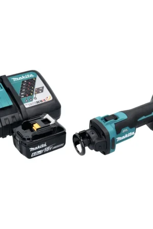 Makita DCO 181 RG1 Affleureuse plaque de plâtre sans fil 32000 tr/min Brushless 18V + 1x Batterie 6,0 Ah + Chargeur Meilleure Vente