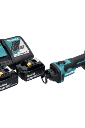 Makita DCO 181 RG Affleureuse plaque de plâtre sans fil 32000 tr/min Brushless 18V + 2x Batteries 6,0 Ah + Chargeur Satisfait Ou Remboursé